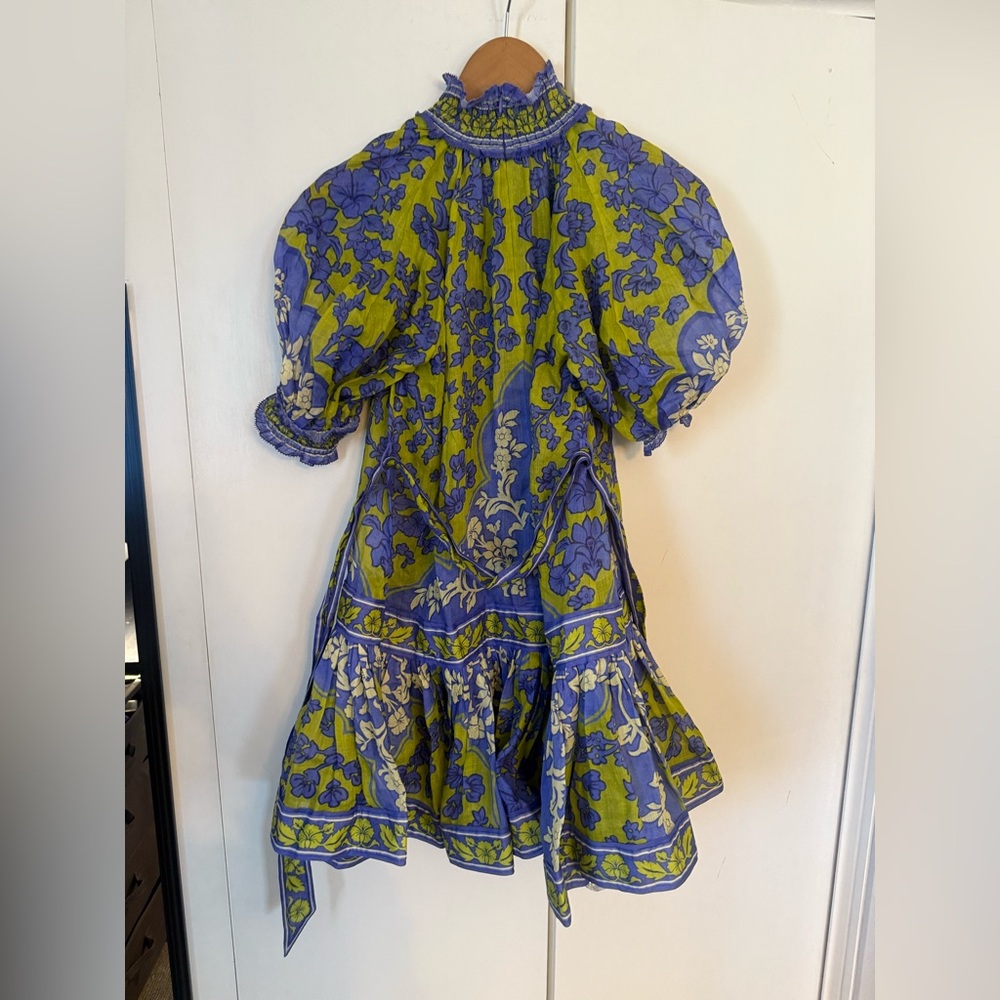 ZIMMERMANN Raie lantern floral-print minidress - Picture 3 of 9